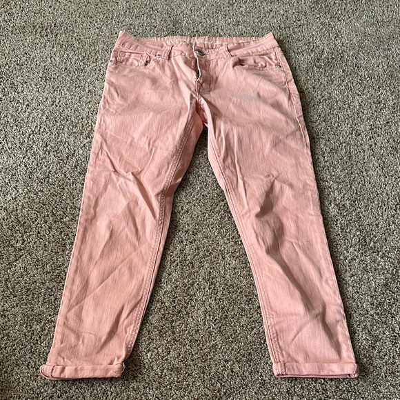 Buffalo David Bitton Denim - Buffalo David Bitton Pink Ankle Cropped Jeans